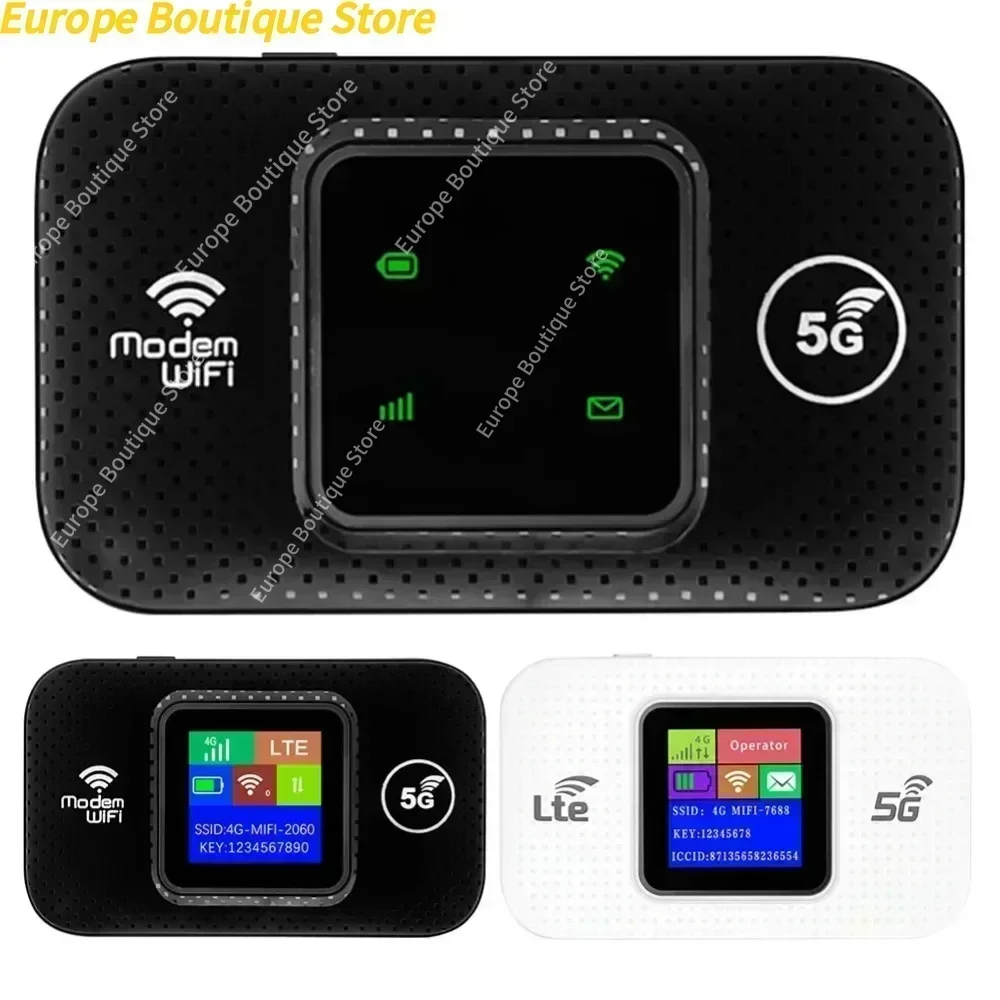 4G WiFi 6 موبايل هوت سبوت راوتر يدعم 10 مستخدم مع فتحة للبطاقات SIM راوتر لاسلكي محمول واي فاي هوت سبوت للسفر المنزلي