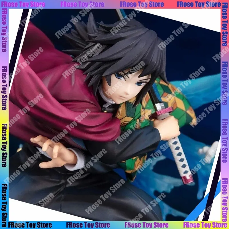 Novo 17cm demon slayer zero tomioka giyuu anime figura de ação estátua pvc modelo estatueta colecionável ornamento desktop brinquedo presentes