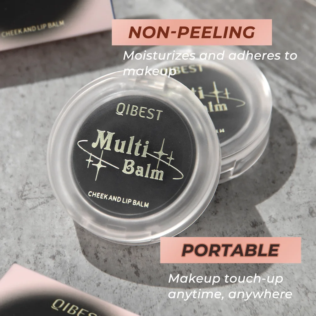 Black Crystal Blush Multi Balm Magic Temperature Change Blush Gel Blusher Cream for Lip Eye Makeup Pink Cheek Tint Rouge Palette