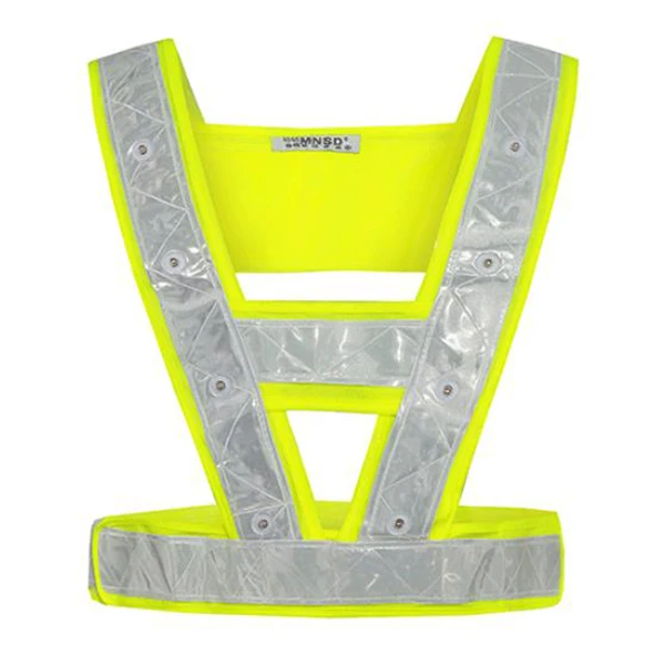 SPARDWEAR Safety Led Vest Reflective Led Vest Safety Vest Led Lights Fluorescent Yellow Vest with Led Lamps Fast Shipping