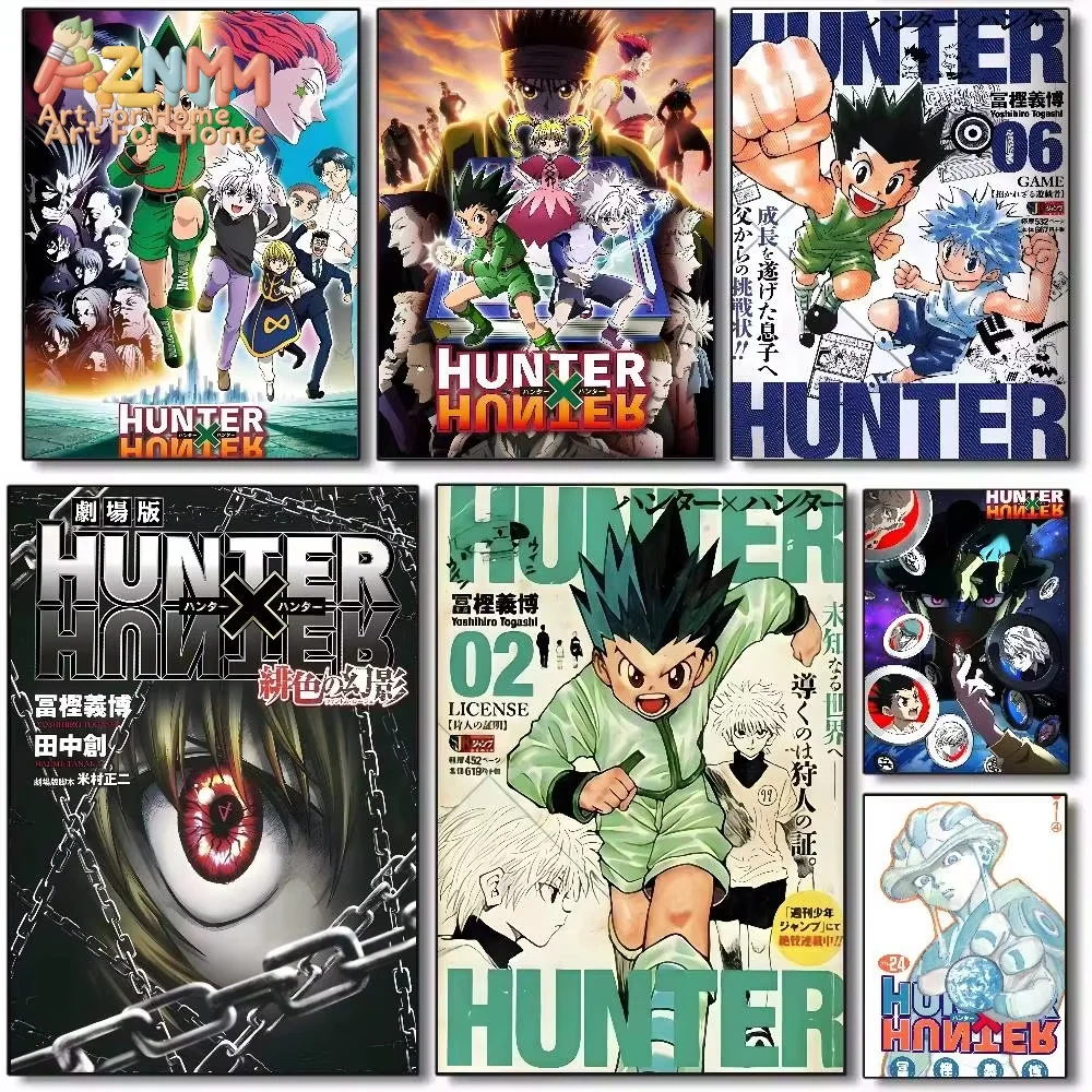 1pc AZMNHot Japan Anime Hunter X Hunter poster art HD canvas advanced aesthetic Printing Paper Wall Art for Room Home Decor