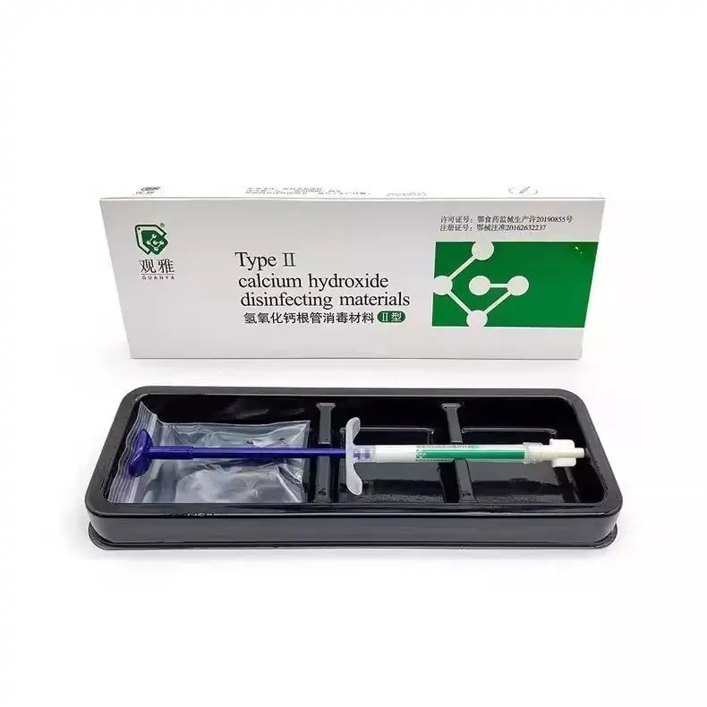 2g/pc Dental Calcium Hydroxide Disinfectant Root Canal Filling Antibacterial Paste Crown Calcium Hydroxide Disinfectant Material