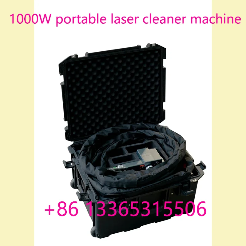 1000W Portable Pulsed Lazer Car Surface Oil Rust Cleaning Tools Sale for Wood Metals Paint Removing JPT Mopa Laser Cleaner