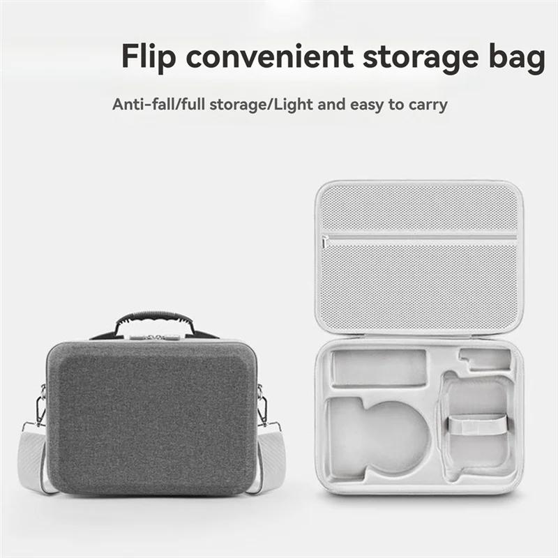 ABZW Drone Carrying Case For DJI Flip Dustproof Storage Organizer With Shoulder Straps Protective Bag For Drone Accessories