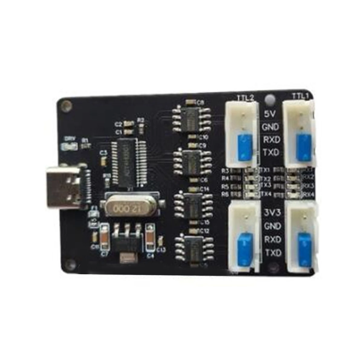 4-канальный модуль USB-TTL CH340 HUB четыре интерфейса TTL TYPE-C