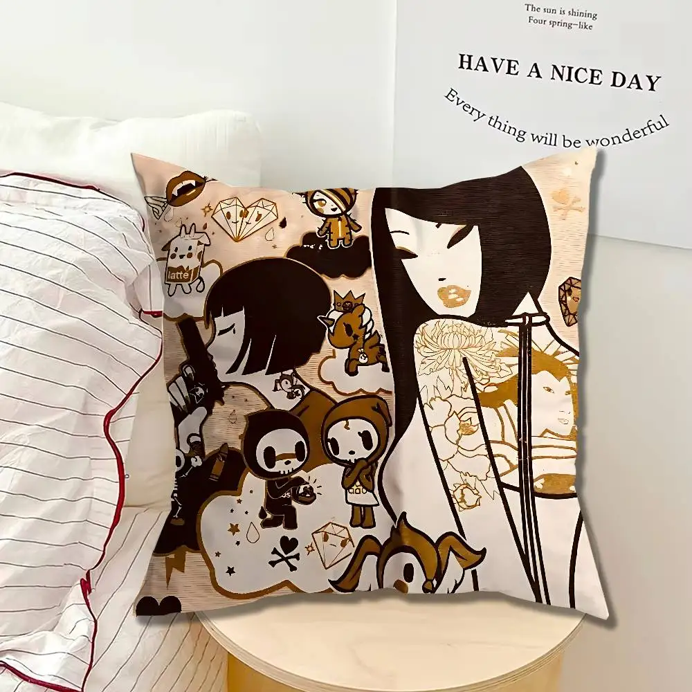 T-TokidokiS Enamel Pillow cases Sofa cushion cover home bedroom room decoration