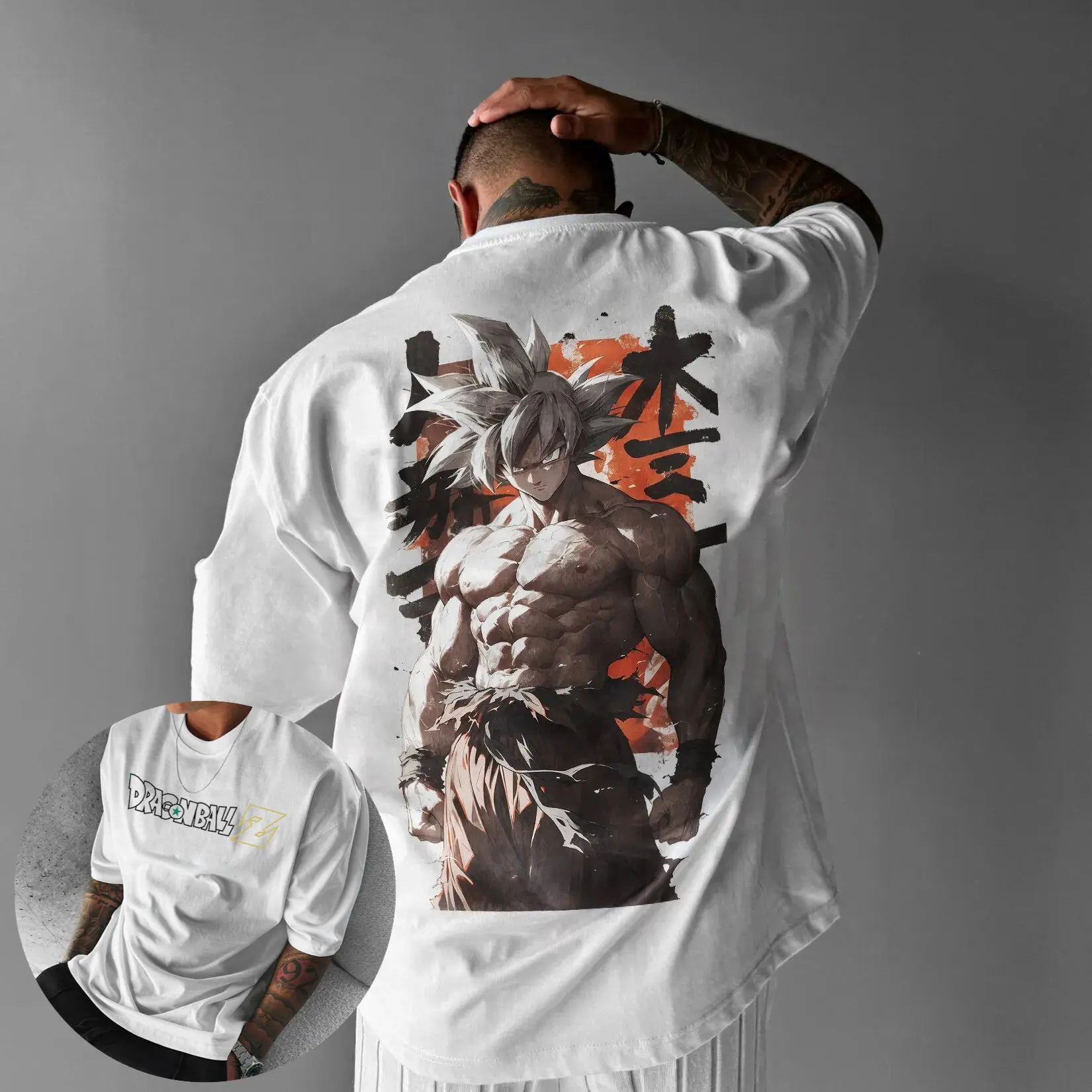 

Футболки унисекс с принтом Dragon Ball Goku, хлопковые, с коротким рукавом, летние, дышащие, спортивные, свободного кроя, с круглым вырезом, 2026