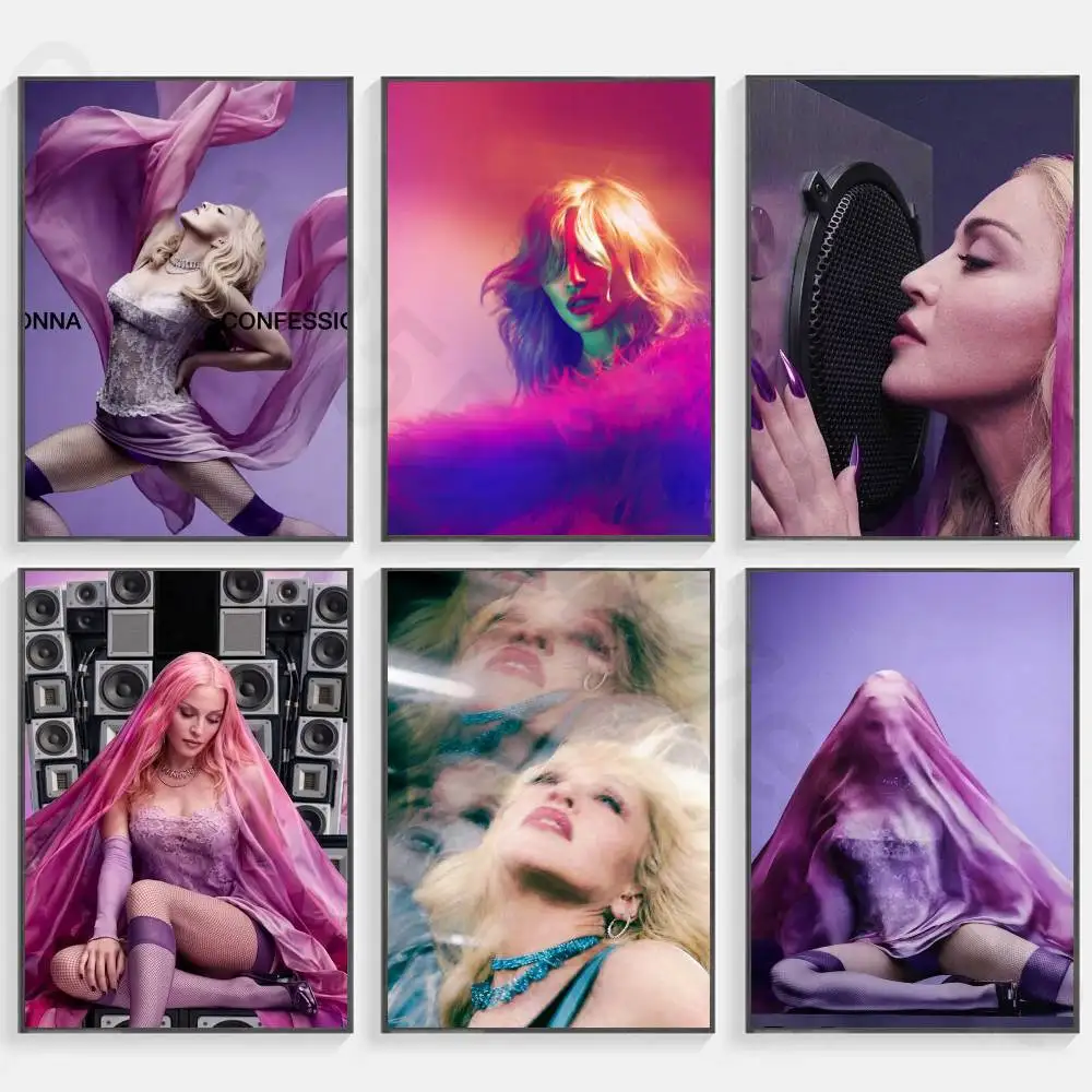 M-Madonna Confessions  new group Poster HD home decor sticky wall waterproof home living room bar aesthetic decor
