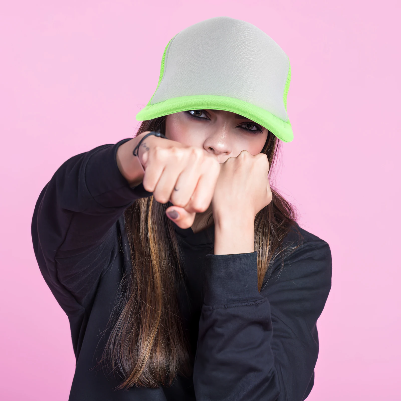 

10pcs Blank Mesh Baseball Caps Sublimation Heat Transfer Customizable Lightweight Adjustable Snapback Unisex Green for Outdoor