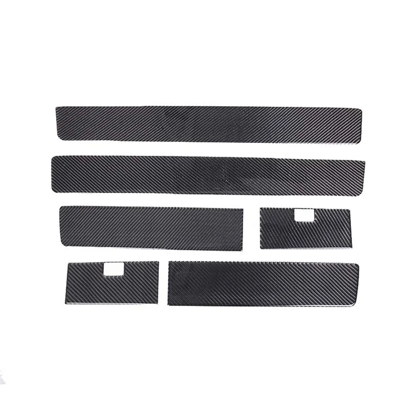 

Простая для Toyota 2007-2013, мягкая внутренняя дверная панель из углеродного волокна, декоративная наклейка, аксессуары для отделки