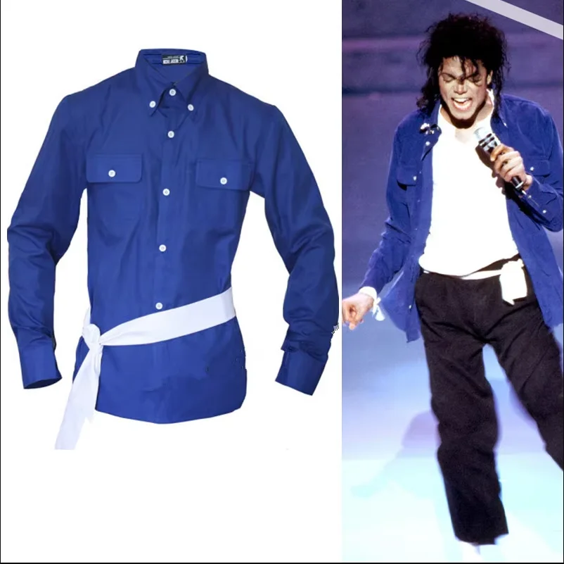 Tribute Michael Jackson the way you make me feel blue shirt proformance Impersonator