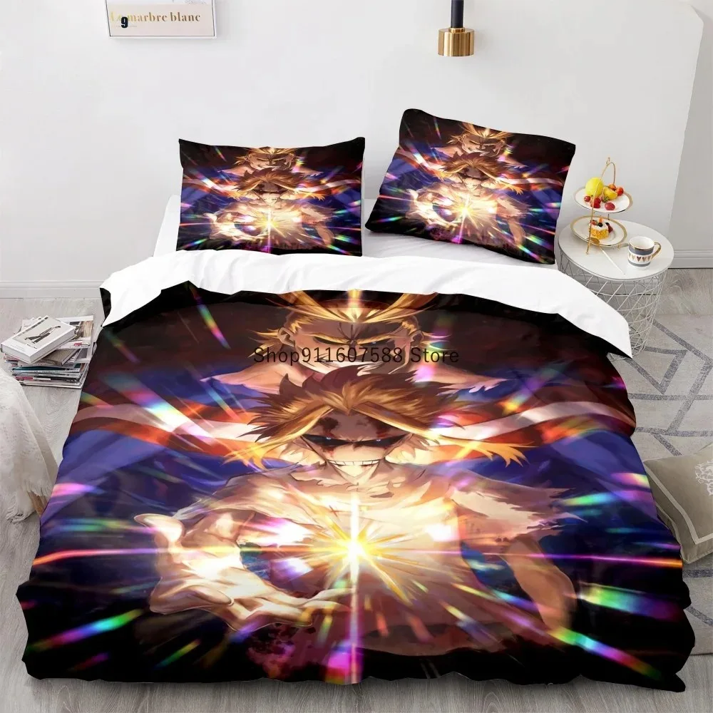 

New Anime My Hero Academy Bedding Set Anime Characters Duvet Cover Set 3D Quilt Bed Set Queen King Size Kids Boys Home Textile