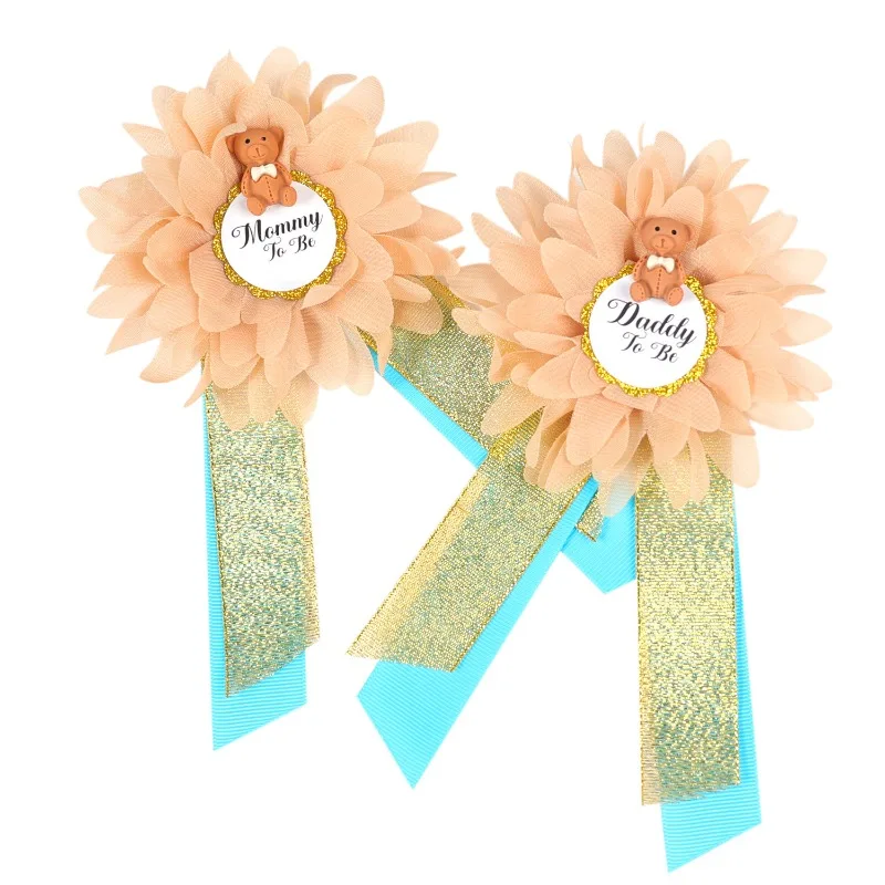 محاكاة زهرة الأمومة حزام حفلة ترحيب الوليد الخصر ختم شارة مجموعة