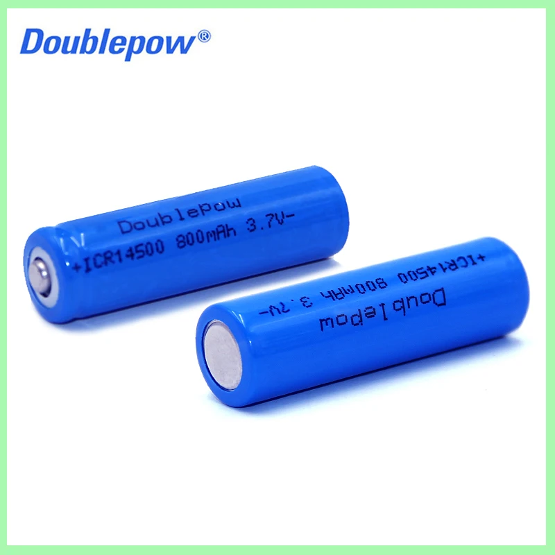 Akumulator litowo-jonowy 3,7V AA 800mAh do ładowania, przeznaczony do lamp solarnych LED, aparatów cyfrowych, zabawek, latarek, akumulatory 14500. — zdjęcie produktu 3