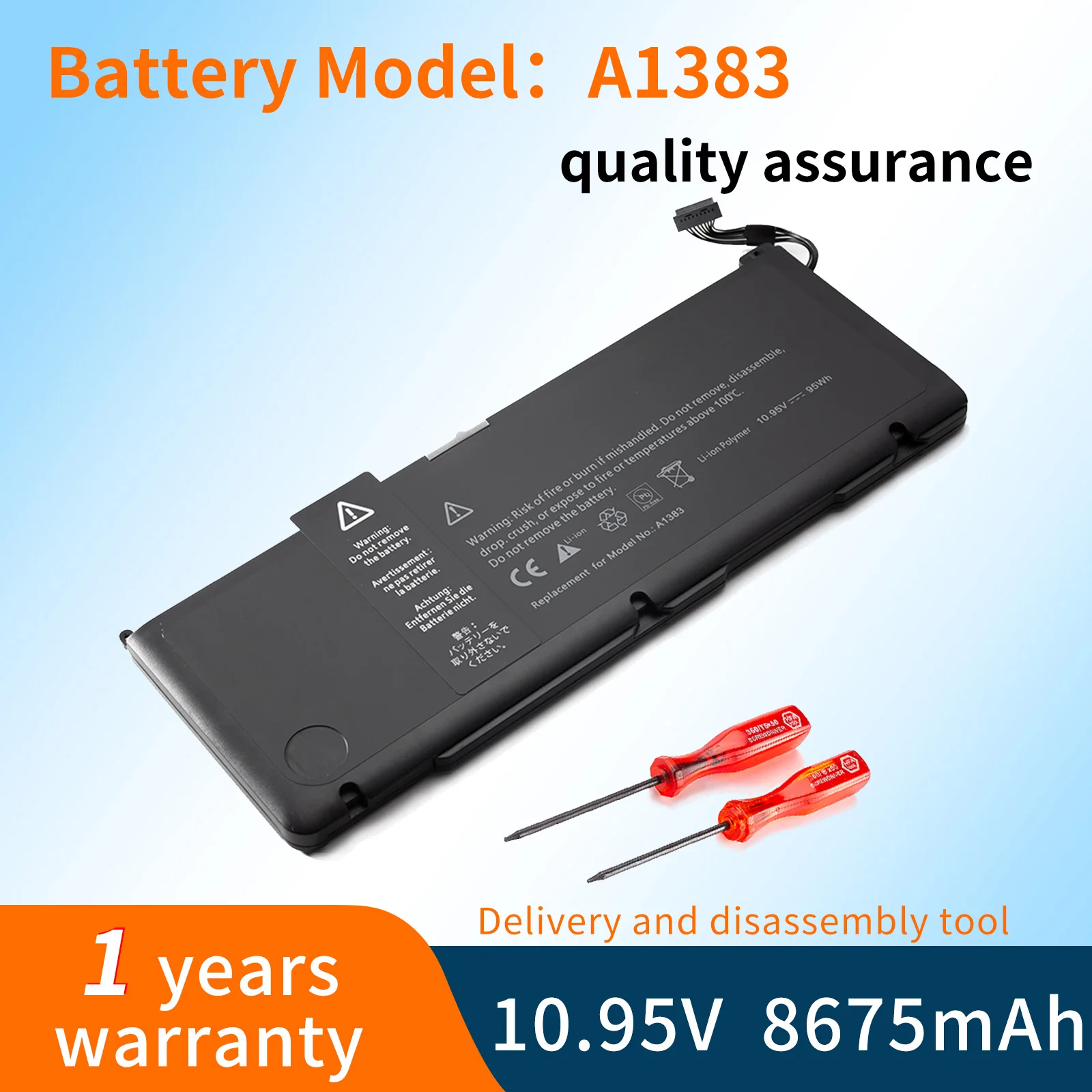 

BVBH A1383 Laptop Battery For Apple MacBook Pro 17" 2011 A1297 020-7149-A10 MC725LL/A MD311LL/A MB604LL/A