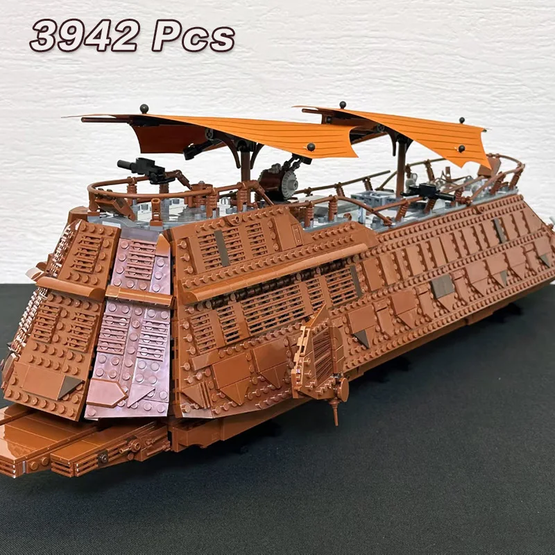 3942 pz UCS Star Battle Sarlacc Pit Showdown Jabba's Sail Barge 75397 Building Block Puzzle Modello Festa Di Compleanno Regali Di Natale