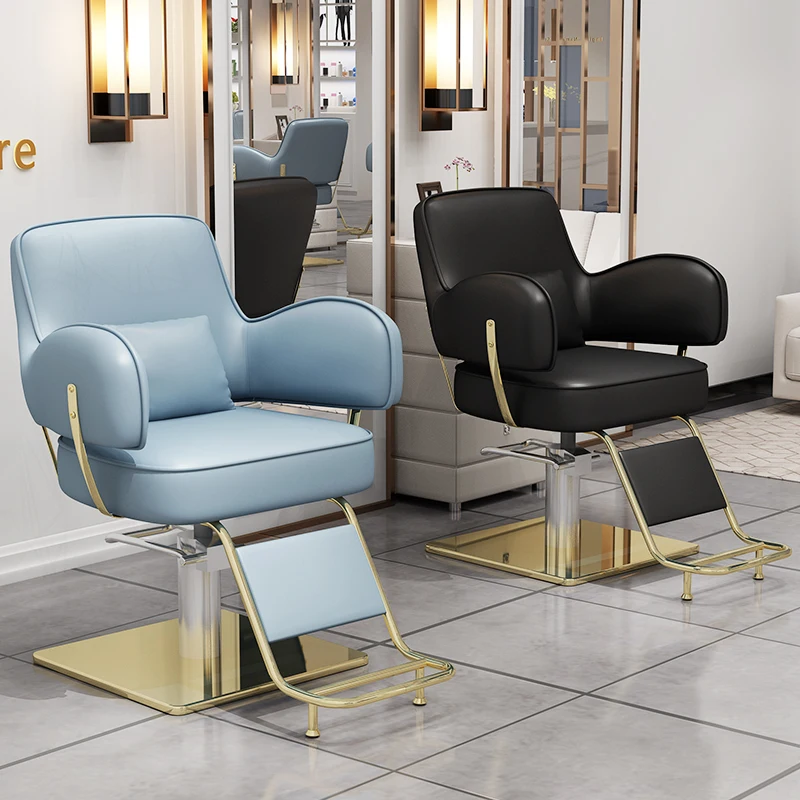 

Facial Stylist Chair Barbers Beauty Salon Makeup Lounge Chairs Hairdresser Luxury Leather Taburete Furniture Beauty Salon