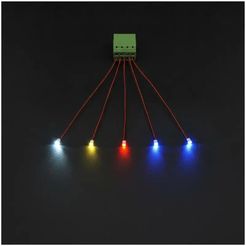 Wired Pre-soldered 0603 SMD LED  10Pcs Pack 3V 30cm Litz Lamps for DIY Electronic Repair & Creation
