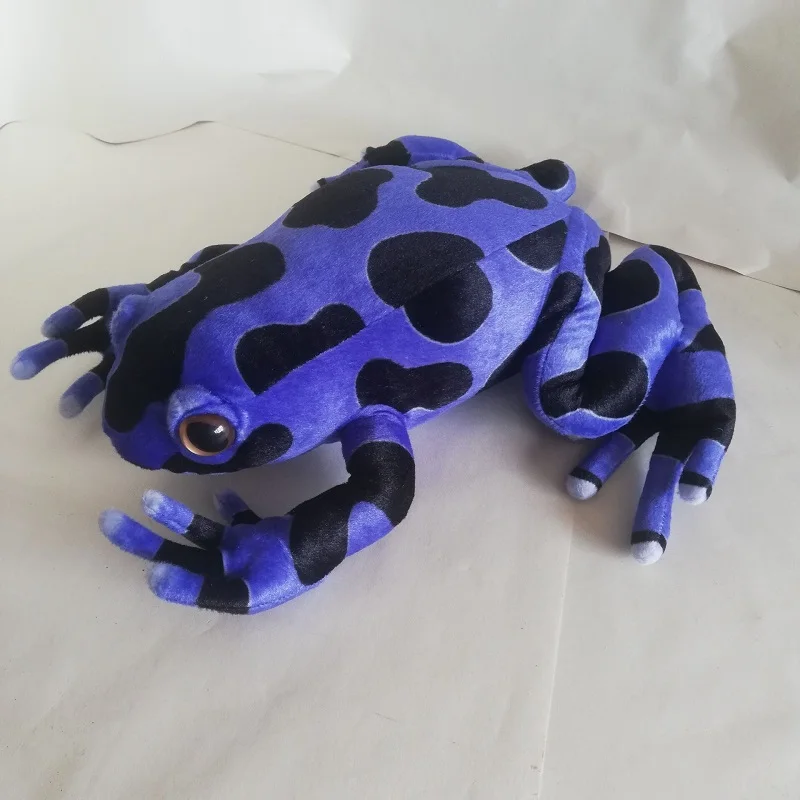 Brinquedo de sapo azul de pelúcia criativo novo grande simulação sapo boneca presente cerca de 40cm