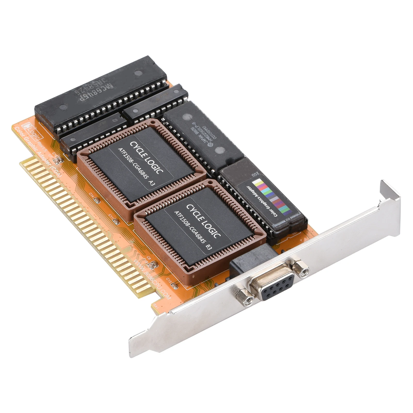 بطاقة رسومات CGA مع واجهة ISA ، 16Kb ، محول رسومات ملونة ، مناسب لينوفو ، كمبيوتر شخصي