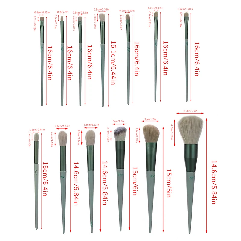 13Pcs Soft Fluffy Makeup Brushes Set For Cosmetics Foundation Blush Powder Eyeshadow Kabuki Makeup Brush Beauty Tool