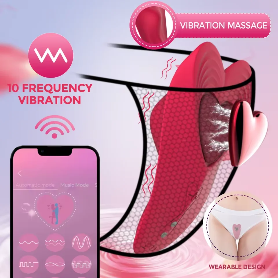 تطبيق لاسلكي G بقعة هزاز أنثى التحكم عن بعد البظر محفز يمكن ارتداؤها اللباس الداخلي مدلك معدات الاستمتاع واللعب الجنسي للنساء #1