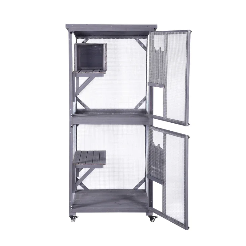 

#Luxury Cat Play Cage Pet Houses Pet Furniture Wooden Cat Sleeping Rest House