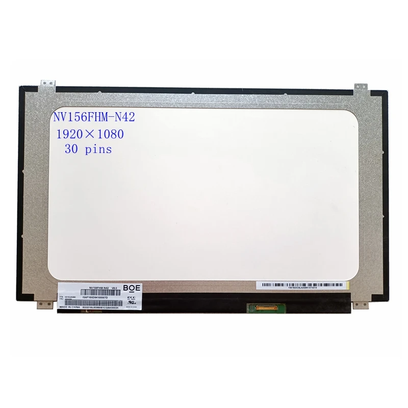 

NV156FHM-N42 V8.0 fit NV156FHM-N41 NV156FHM-N43 LP156WF4-SPU1 Matrix for Laptop 15.6"Lcd Screen Display FHD 1920*1080 EDP 30 Pin