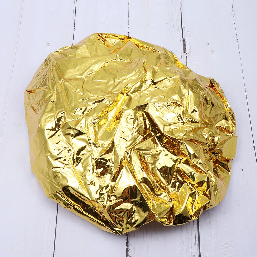 

10 шт., алюминиевая фольга, шапка для ухода за волосами, парикмахерская шапочка с подогревом, шапочки для душа, пылезащитные, теплоизоляционные, для укладки волос, эластичные