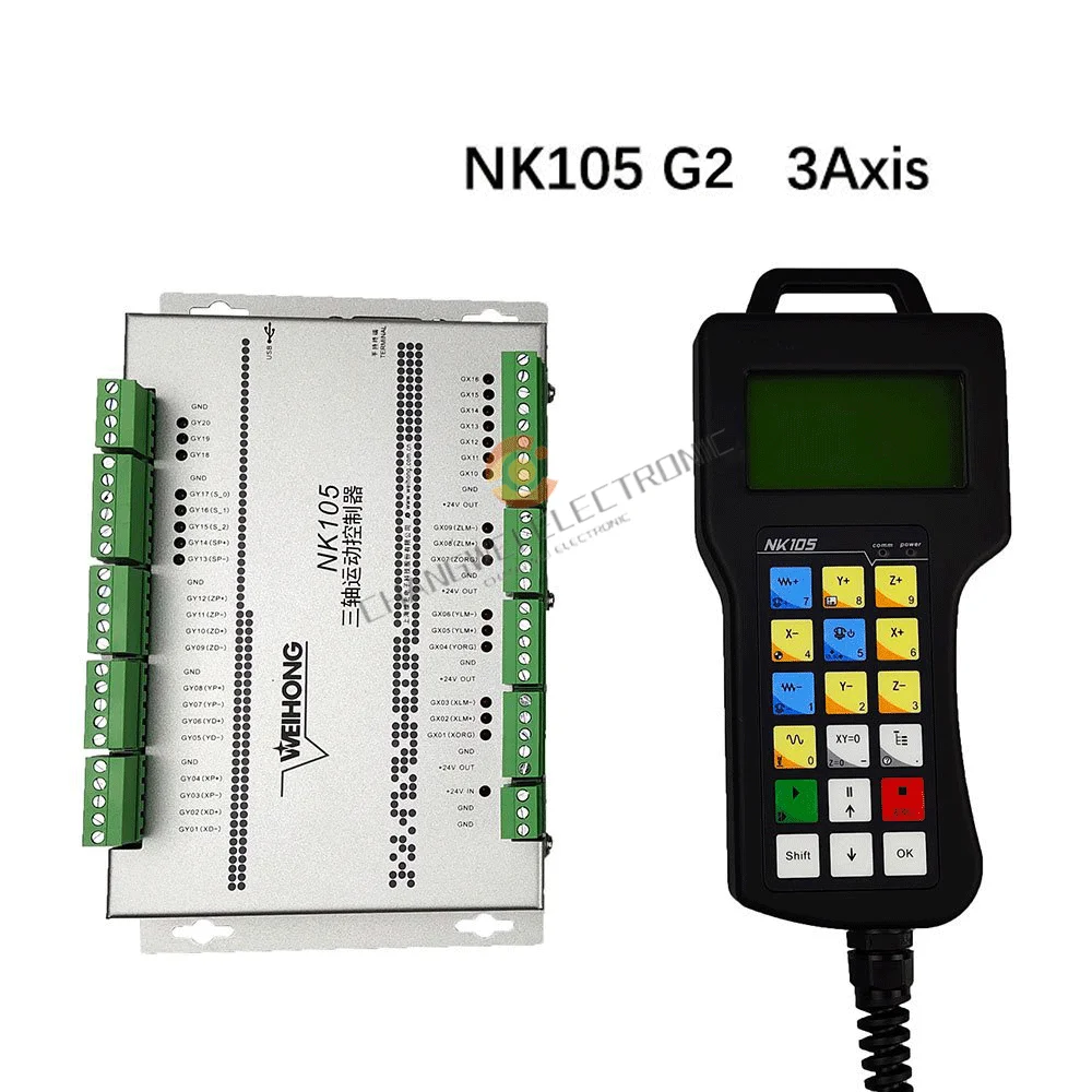 WeiHong NcStudio NK105G3 CNC DSP Motion Control System CNC Router 3 Axis Motion Card NK105 G3 Remote Handle for CNC Router