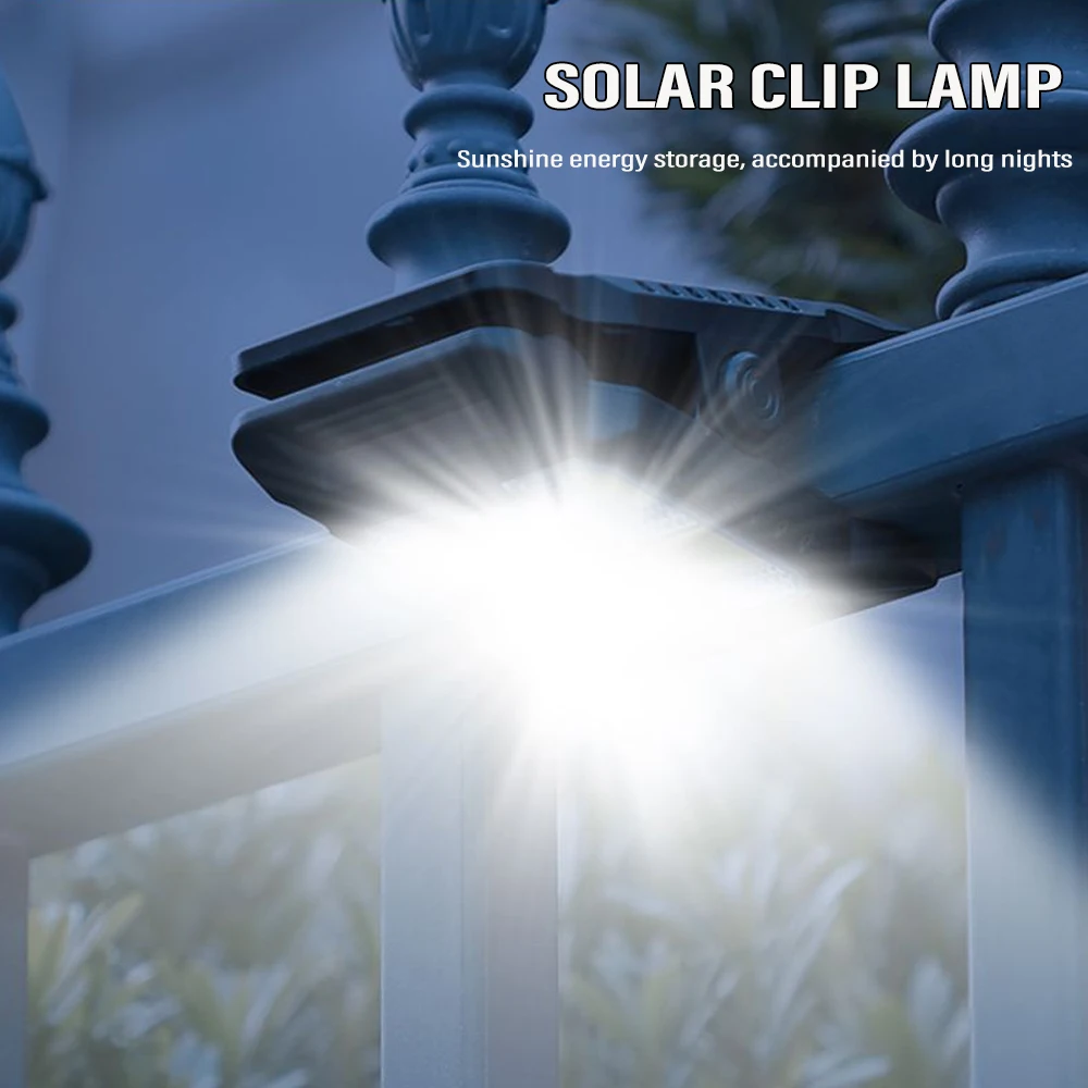 1/2pcs Outdoor LED Solar Clip Light Portable Waterproof Body Sensor Lamp Courtyard Garden Lamp Patio Home Camping Wall Lights