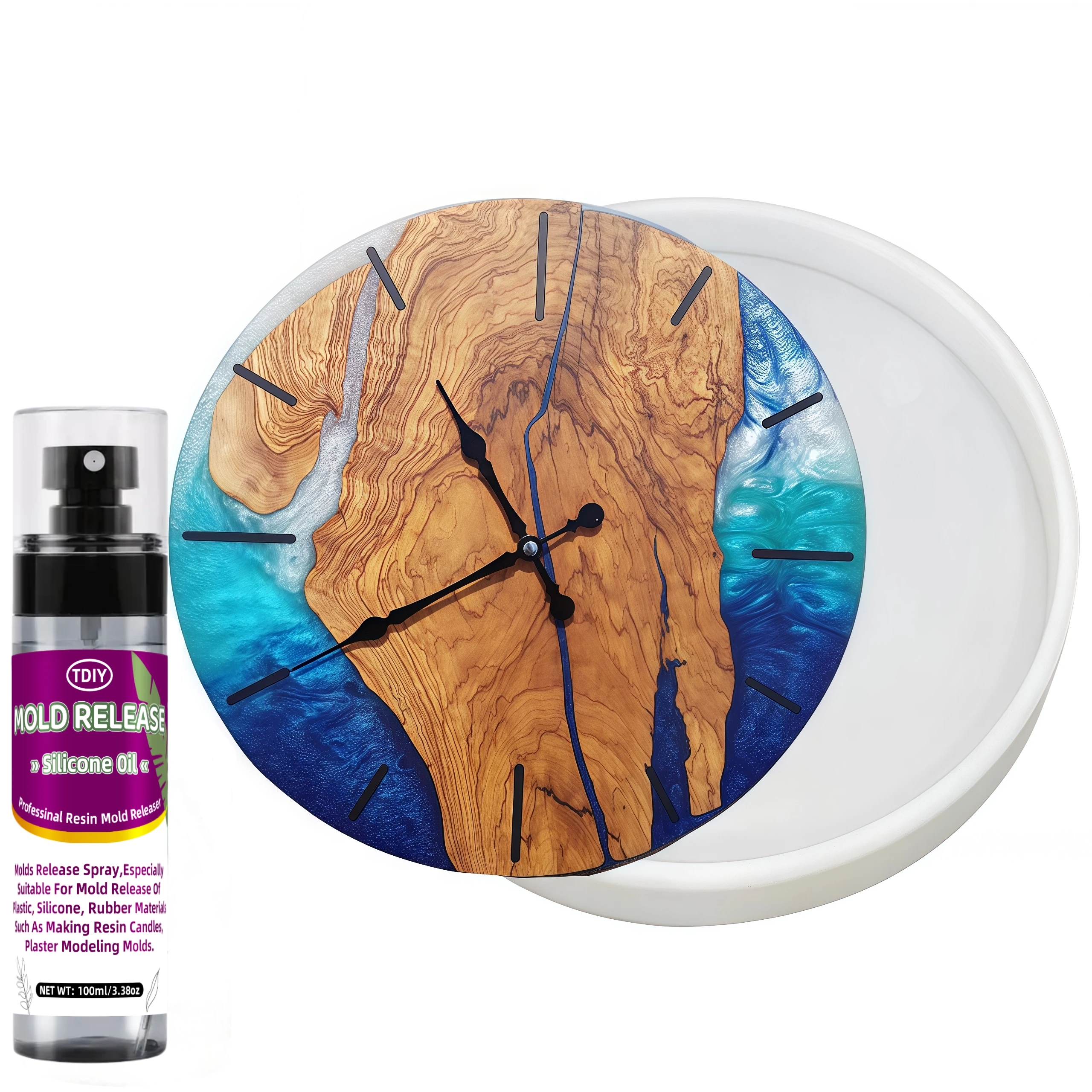 Formfreigabespray für die Kerzenherstellung und Epoxidharz – gleichmäßige Abdeckung, schnell trocknend, antihaftbeschichtet, leicht zu reinigen, verlängert die Formlebensdauer