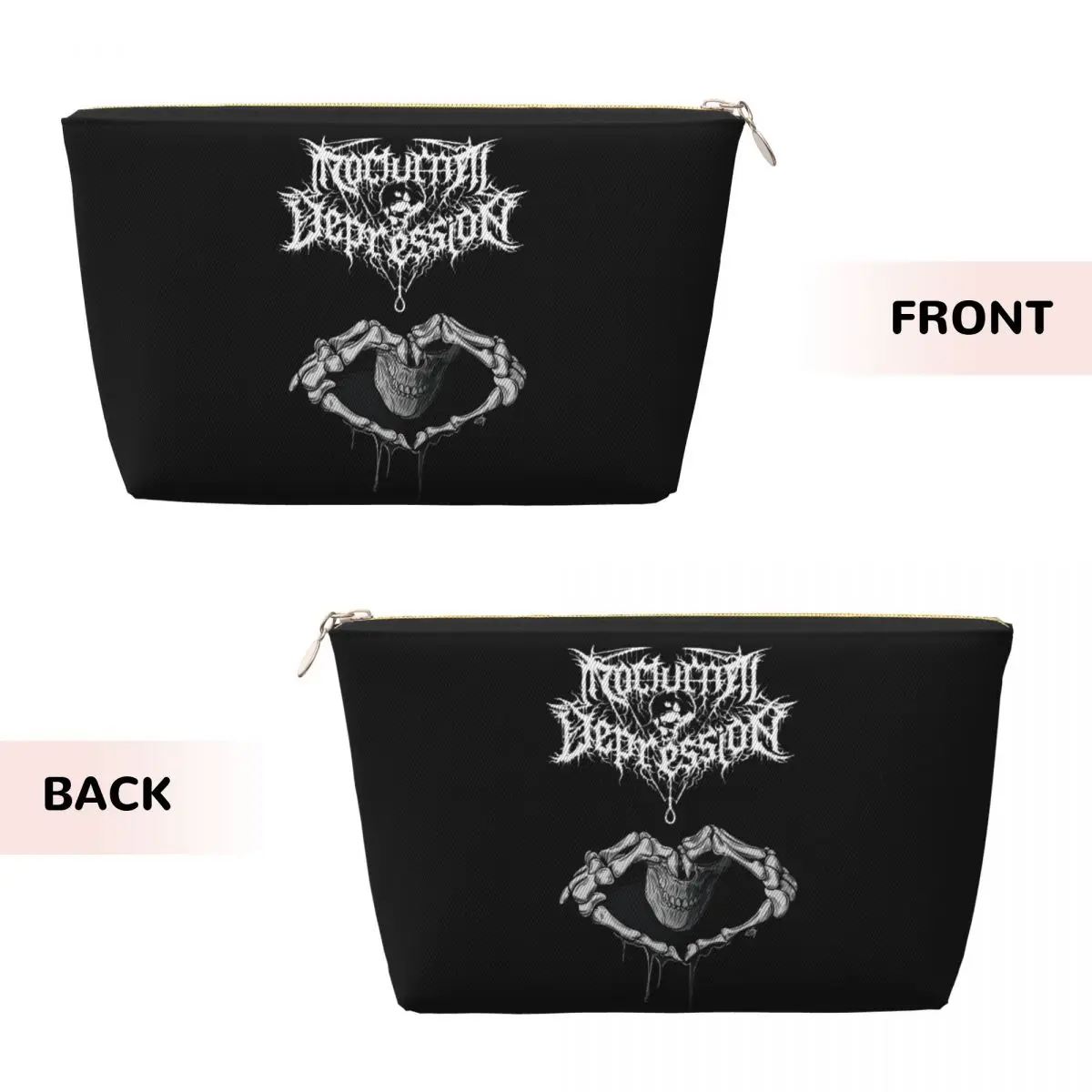 Custom Lifelover Band Nocturnal Depression Cosmetic Bag Women Kawaii Big Capacity Makeup Case Beauty Storage Toiletry Bags