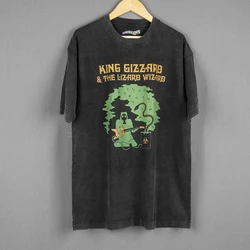 King Gizzard And The Lizard Wizard T-Shirt Psychedelic  Garage Rock Fuzz Men's Clothing Short Sleeve Tee Shirt