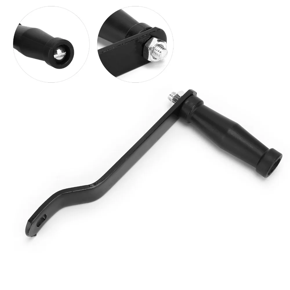 

Стальная ручка лебедки для уличного снаряжения, универсальная черная ручка лебедки для лодки, ручка лебедки прицепа из АБС-пластика для морского использования