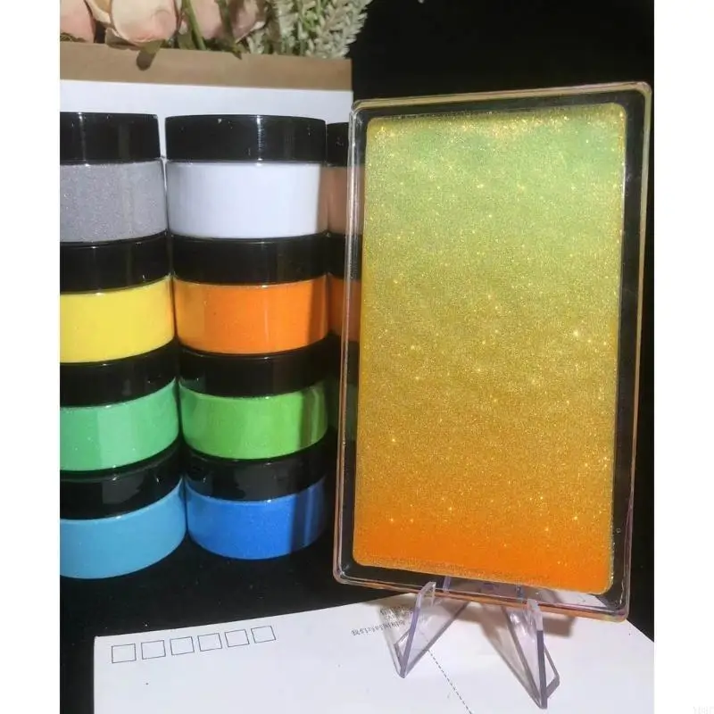 Y08C 17 Colors Bottled Powder Layered Gradient Glitter Filling Powder DIY Powder for DIY Making