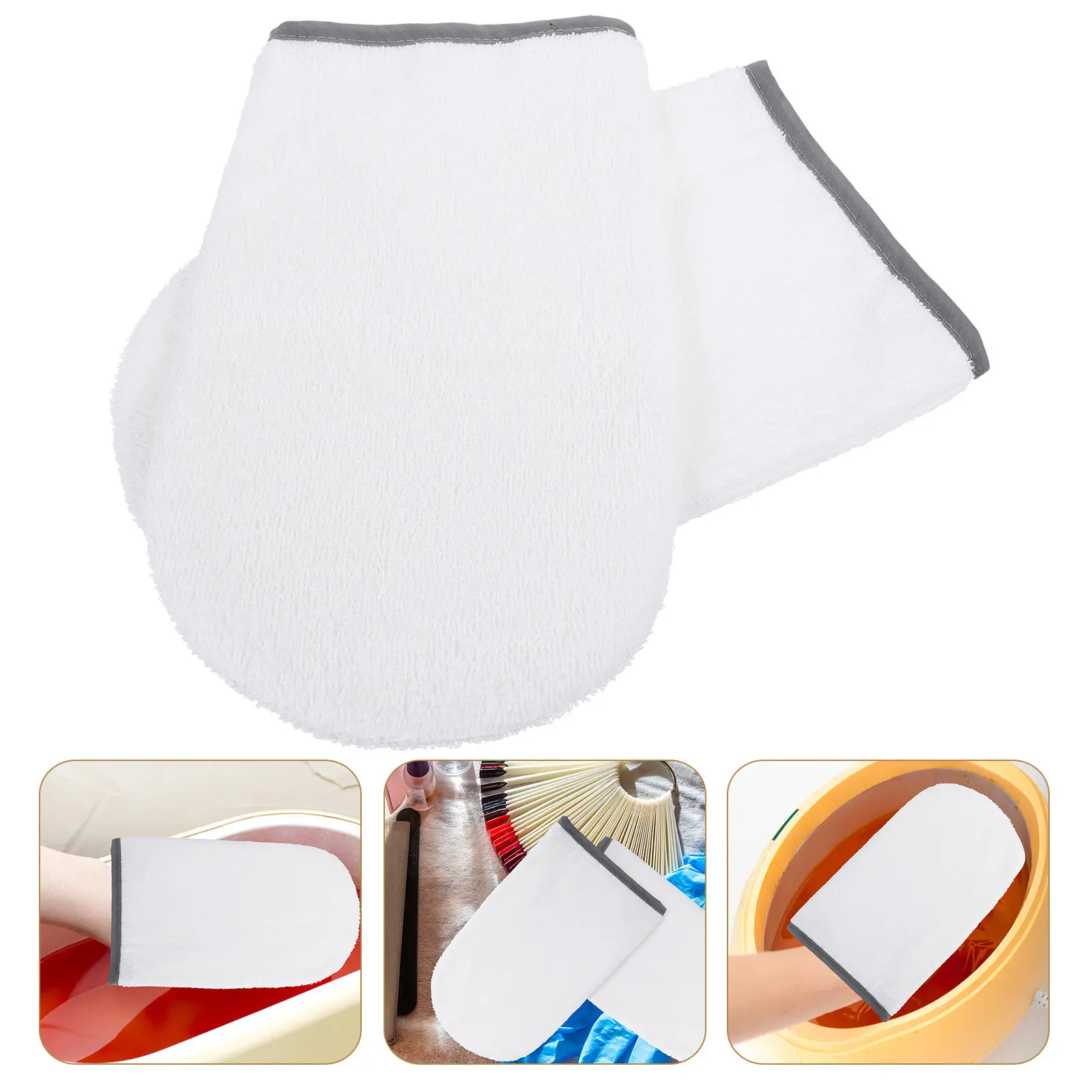 

Пара перчаток для парафинового воска: тканевые перчатки для ухода за руками, улучшения питания, улучшения кровообращения, для маникюра и спа-процедур