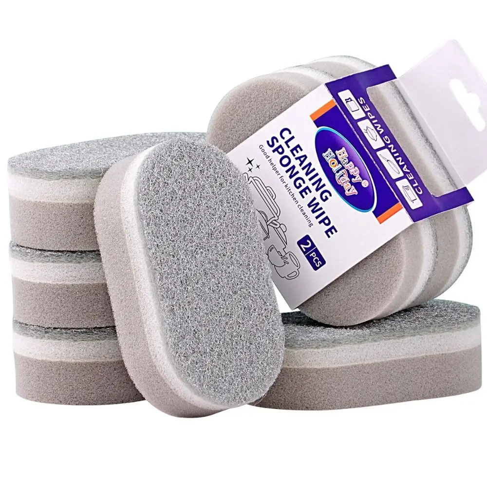 1/2/3Pcs Three-Layers Dishwashing Sponge Double-Sided Decontamination Dishwashing Towel Household Cleaning Tools Thick