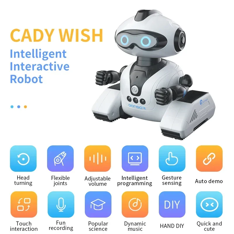 Intelligent Remote Control JJRC R22 Robot Toy Gesture Sensing Music Recording Education Programming Science Popularization Robot