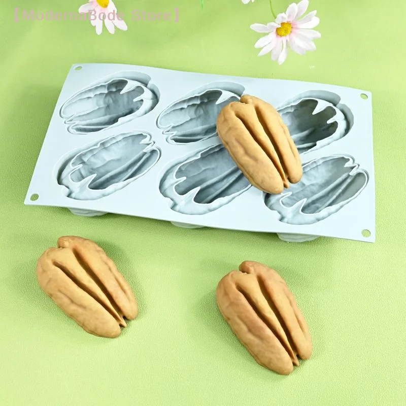 【M】Molde de silicona grande para pudín de almendras/pistachos/nueces/café, molde para helado de chocolate DIY, herramientas para decorar pasteles