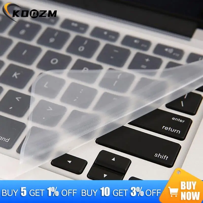 Protetor universal do teclado do portátil, impermeável, anti-dustproof, silicone, película protetora, 12-17 polegadas