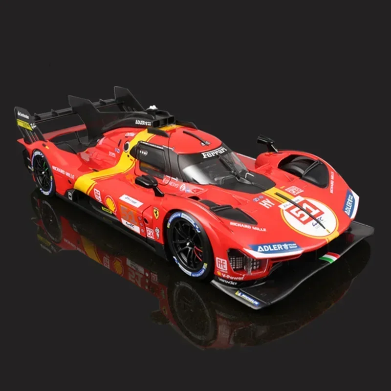 1:24 Le Mans Ferrari 499p  #51 Porsche 963 Racing Car Model Heures Du Mans Bburago Rally  Alloy Vehicle Fans Collection Wec Gift