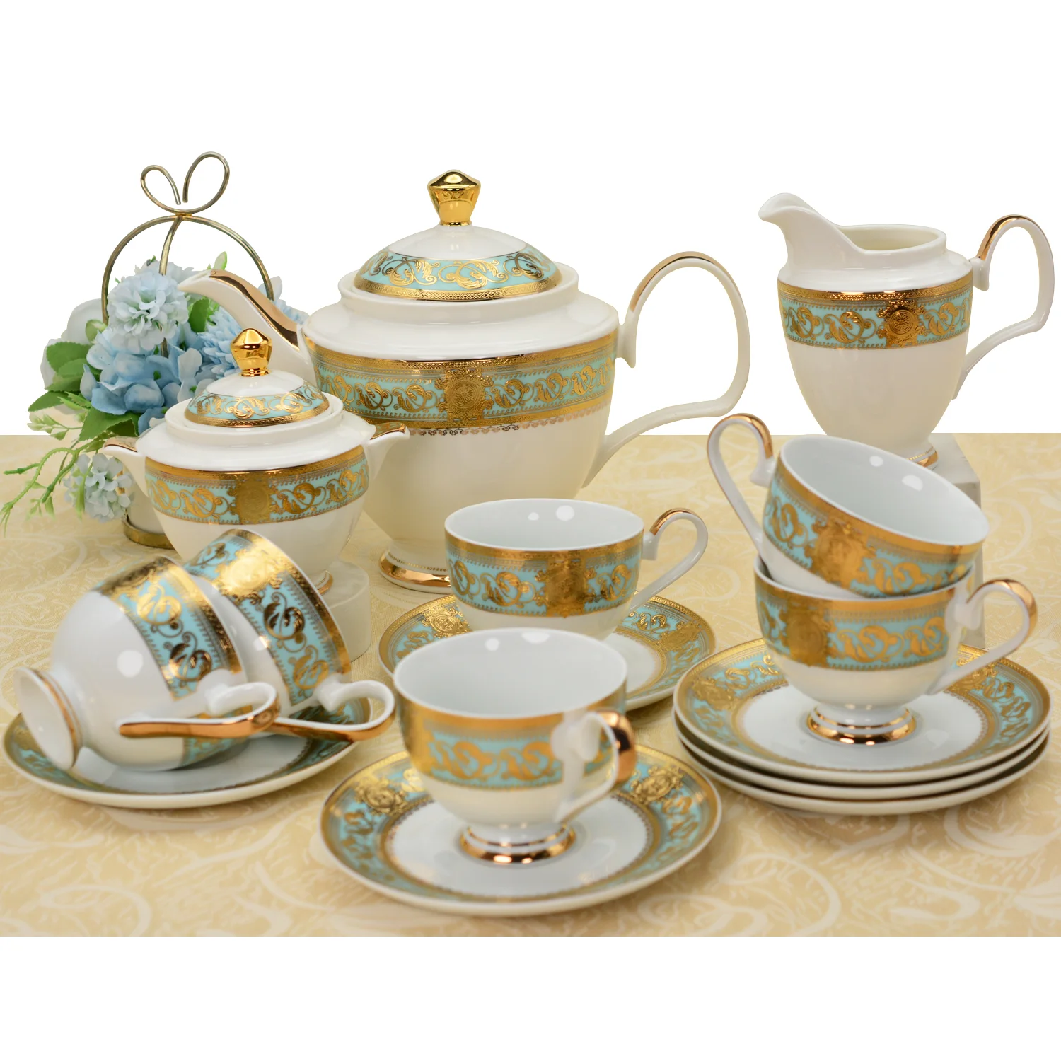 Royal Luxurious 24K Embossed - Best Tea Coffee ulasan dan harga