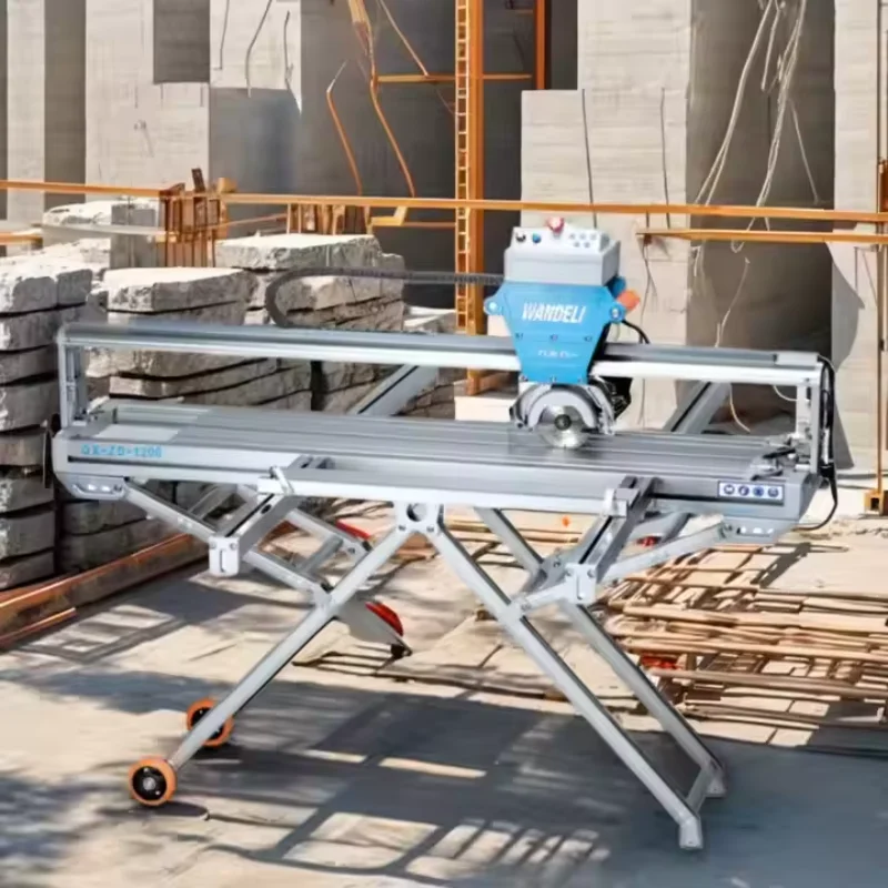 Wandeli QX-ZD-1200 Cutting Machine for Ceramic Tiles Slab Granite Factory Price 45 Degree Stone Machinery Wandeli 1200