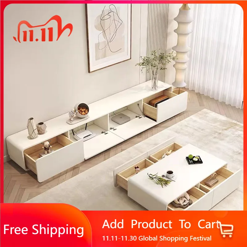 

Minimalist Aesthetic Tv Table Drawers Wood Nordic Entertainment Retro Tv Stands Filing Console Muebles Chinese Style Furniture