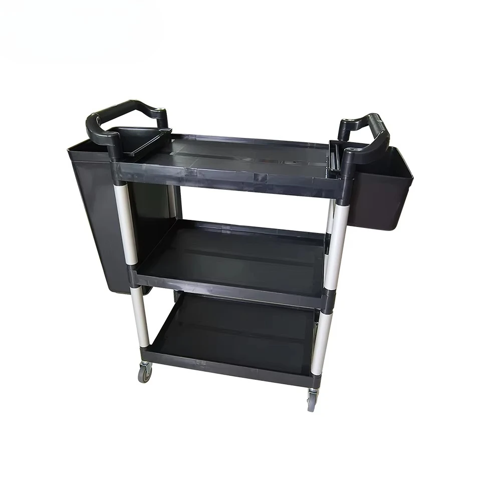 Three-Story Hotel Plastic Catering Service Utility Vehicle Toy for Kids