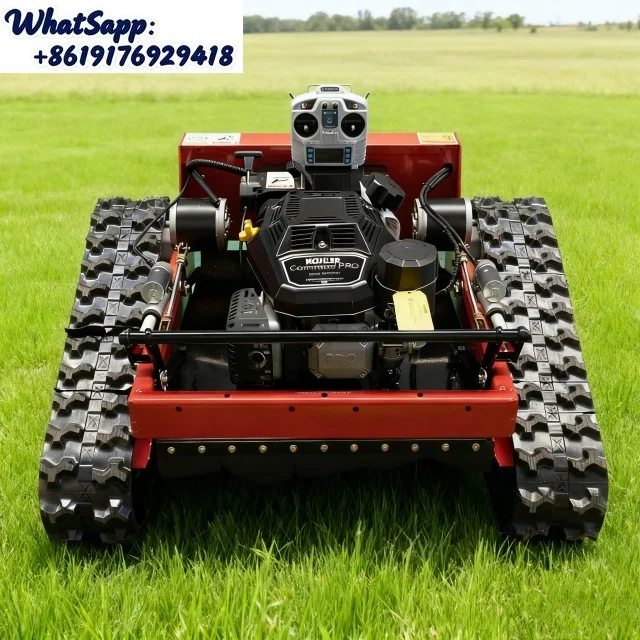 

Home Garden Intelligent Lawnmower Tracked Wireless Four-stroke Automatic Weeding and Remote-controlled Lawnmower