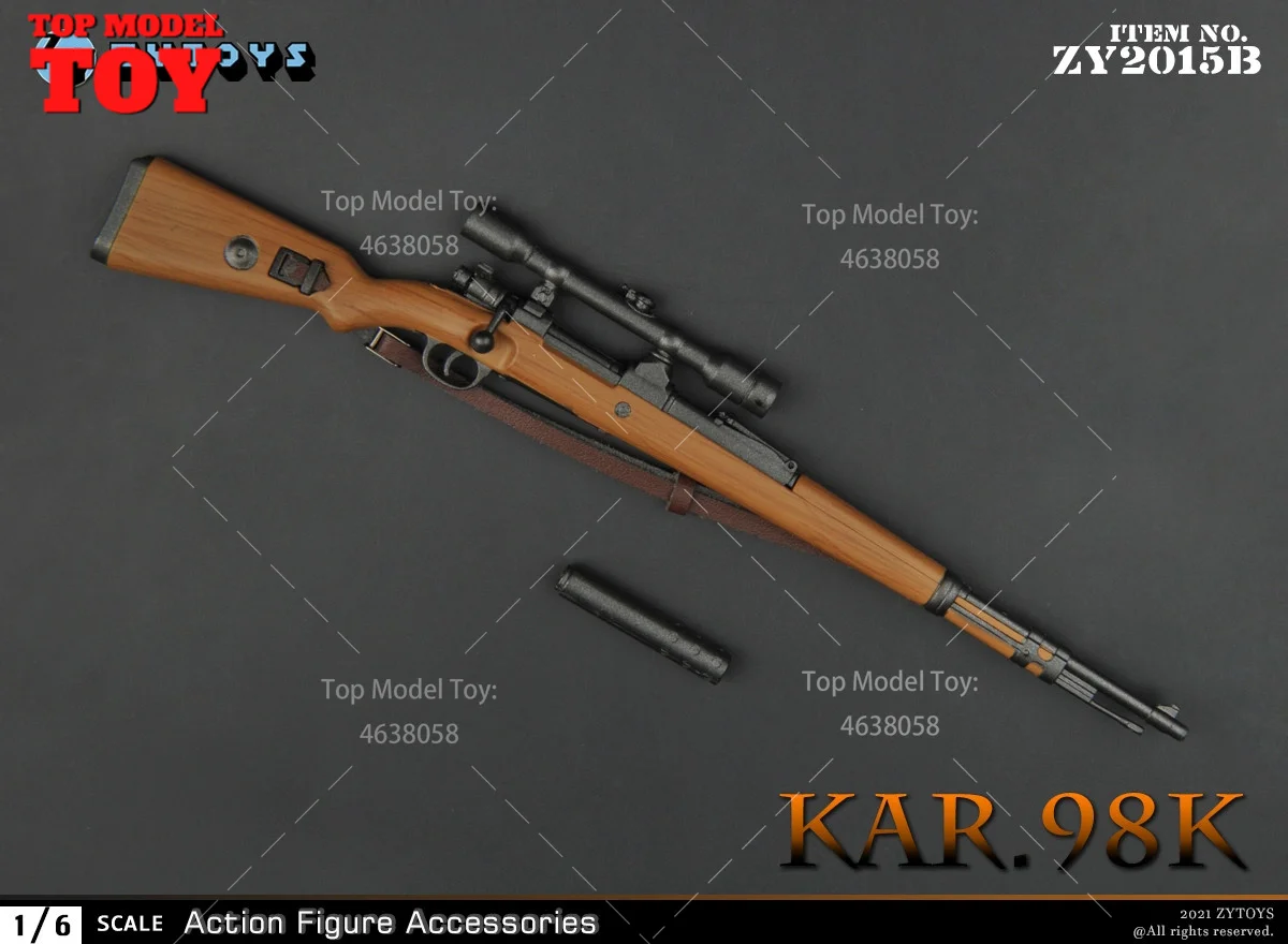 ZYTOYS ZY2015 1/6 Scale  98K Rifle Sniper Military Weapon Mini Plastic Gun Model For 12" Soldier Action Figure Body Dolls