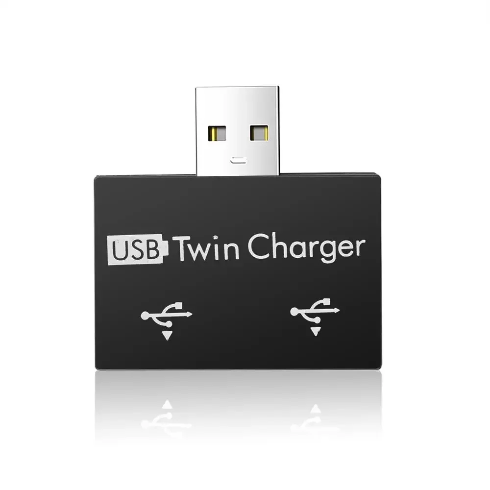 USB Hub 2พอร์ต Charger Splitter Adapter สำหรับโทรศัพท์ PC