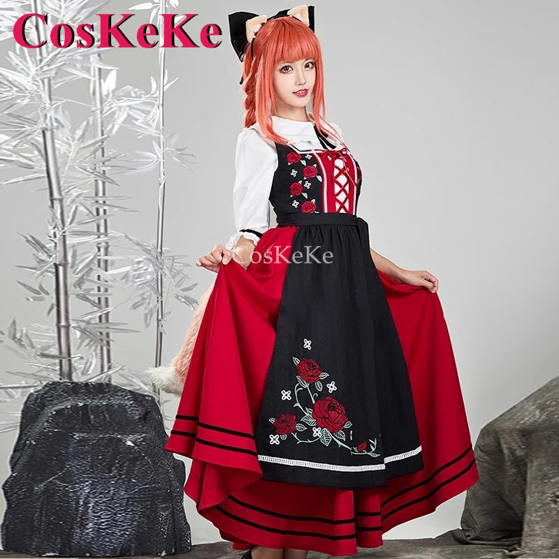 CosKeKe Holo Cosplay Anime Spice And Wolf Costume Fashion Sweet Lovely National Dress Activity Party Role Play Clothing S-XL New